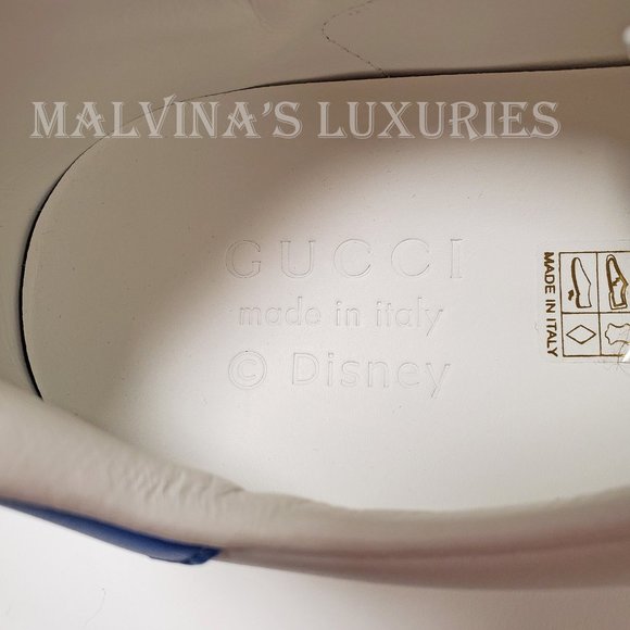 GUCCI SNEAKERS MENS LEATHER DISNEY ACE HUEY DEWEY LOUIE LOGO SHOES 9G US 9.5 - Picture 15 of 16